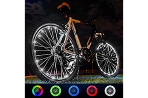 EUCOCO Kids Bike Lights, Bicycle Lights Kids 5-16 Year Old Boy Girl Gifts Toys for 6-16 Year Old Boy Girl Bike Accessories Led Bike Lights Bicycle Boy Easter Gifts for Kids Waterproof Safe White