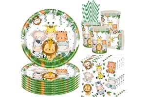 AUGESAK A2 zastawa stołowa urodzinowa, dekoracja urodzinowa A2, zastawa stołowa na imprezy, dekoracje urodzinowe dla dzieci, w zestawie talerze na kubki, serwetki