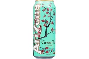 AriZona - Thé Vert Aromatisé au Miel - Boisson 100% Plaisir - Emballage Design - Canette 500 ml