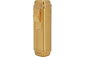 GERMANUS Encendedor Jetflame Torch de Puros con 4 Llamas en Oro