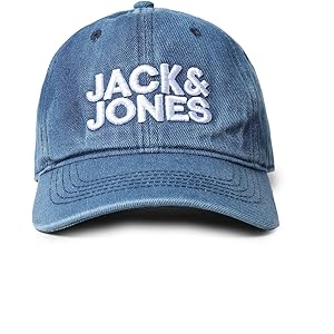 Jack & Jones Men's Cotton Baseball Cap with Adjustable Back Closure | Unisex Cap