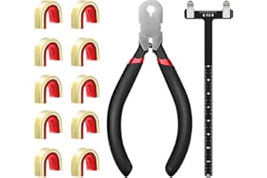 Leikurvo Bogenschießen Nocking Points T-Form Bogen Quadrat Lineal Set Bogenschnur Nockpunktzange Zange Bogenzubehör für Compound und Recurvebogen