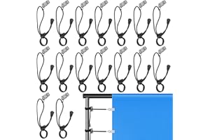 MOONSING Hintergrund Klammer Halter, 16 Stück Klemmzwingen Set, Fotohintergrund Klammern Clips Fotowand Metallclip mit Einziehbarem Elastischem Seil, für Foto Video Studio Fotografie Hintergründe, Schwarz