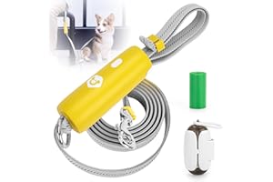 Onlyesh Guinzaglio per Cani con Dispenser Sacchetti Cane, 0.9-1.6M Guinzaglio Addestramento per Cani, Regolabile Riflettenti Guinzaglio da Addestramento per Cani per Cane di Taglia Piccola Media