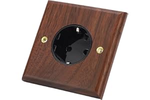 Standardowe Gniazdko ścienne w UE Gniazdko ścienne Elektryczne Włącznik światła 16A 250V Gniazdko Elektryczne Retro Orzech Czarny Gniazdko ścienne Gniazdo do urządzeń