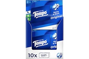 Tempo Orginal Taschentücher - Megapack - 10 Packungen mit je 30 Päckchen x 10 Tüchern - extra starke, weiche Papiertaschentücher, waschmaschinenfest