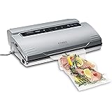CASO VC 200 Vakuumierer doppelte Schweißnaht 30cm lang, mit Folienbox, Cutter und Schlauch für Vakuumbehälter, inkl. 2 Folien