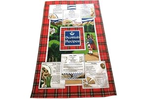 ELGATE SCOTLAND TEA TOWEL "SCOTTISH RECIPIES"