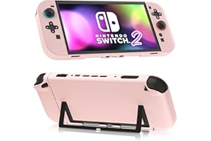 FANPL Custodia per Nintendo Switch 2 (2025), custodia protettiva per Switch 2 e controller Joy Con - Forte e durevole, non facile da cadere (rosa)