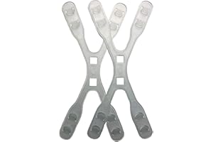 STANSTAR Lot de 2 cache-oreilles réglables pour masque - Blanc