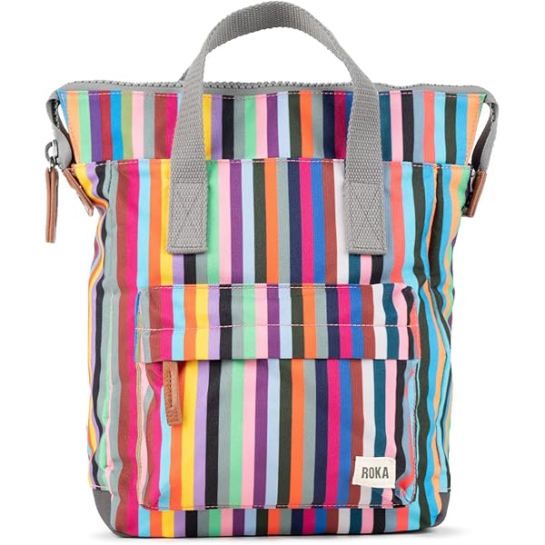 Roka Carnaby - Borsa Piccola In Tela Sostenibile Arancione - Portafoglio A Scomparsa Con 3 Tasche E Porta Carte