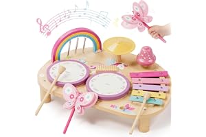 Lehoo Castle Baby 9 IN 1 bord med musikinstrument leksaker-enhörning