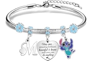Vistaric Inspirational Initial Bracelets For Women Girls Teen Birthday Christmas Gifts Letter Bracelet Jewellery You Are Amazing Brilliant Bracelet Gifts