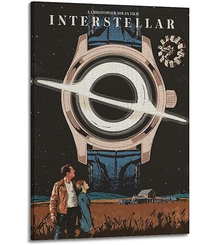Interstellar Film Poster Leinwandbild - Ästhetische Wanddekoration Für Zimmer & Schlafzimmer 30x45cm
