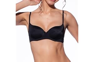 Selene, Sujetador de Mujer con Aros, Copas Acolchadas y Tirantes Finos, Colección Carolina