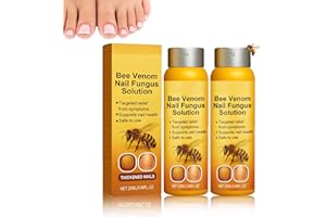 GENERISCH 2 Stück Bienengift Nagel Spray 40ml, Bienengift Nagelbehandlung Spray, Nagelwachstums- und Reparaturserum, Stärken und Schützen Sie die Nägel