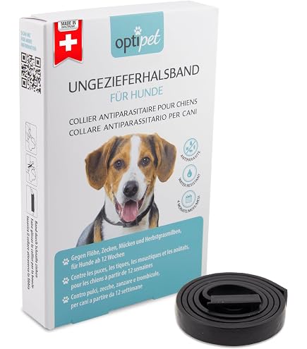 Amigard Antiparasitenband fr Hunde, 60 cm, wasserfest, zurckschneidbar,  gegen Zecken, Milben und Flhe, ohne Chemie fr eine natrliche Fellpflege  : Amazon.de: Haustier