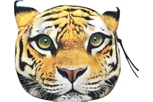 EZB Childrens Boys and Girls Animal Coin Holder Purse | Tiger