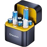 AA Rechargeable Batteries Lithium 8 Pack with Charger - 3600mWh High Capacity 1.5V Rechargeable AA Batteries, 2000 Cycles Lon
