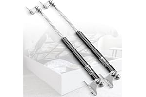 28Inch 200Lbs/890N Gas Struts Springs Shocks Lift Support for Boat Cover RV Bed Storage Heavy Duty Toolbox Lid Trash Bin Outdoor Bench Cabinet Trap Door Trailer Floor Hatch 2pcs by IAQWE