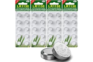 GutAlkaLi 40 Stück AG10 LR1130 1.5V Alkaline Knopfzelle Batterien ohne Quecksilber