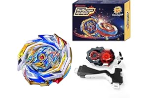 Hozuumo Bey Battling Tops Brust Turbo Starter Set, 4D Metall Fusion Kampfkreisel, Bey Arena Blade Spinning Tops mit Launcher, Geschenk-Sets für Kinder 04
