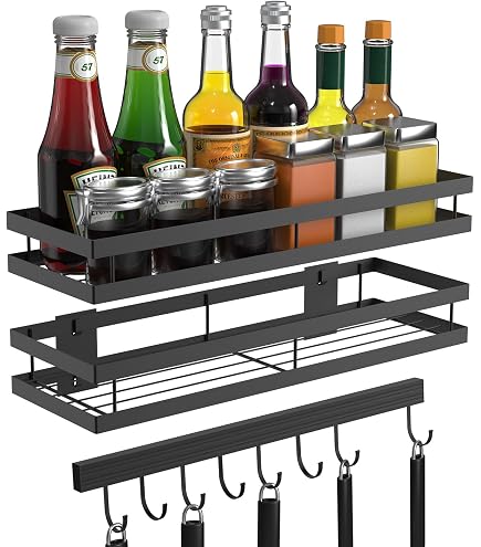 YUTUY 2 Pezzi Organizer Girevole,Piatto Girevole Porta Spezie,360° Portaspezie Girevole - 8