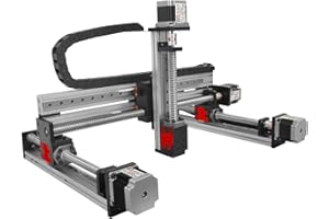 FUYU FSK40 Linear Stage Linear Motion Actuator XYZ Slide Table X=300mm Stroke,Y=200mm Stroke,Z=100mm Stroke Linear Rail Ball Screw Mult-axis Module[Gantry type]