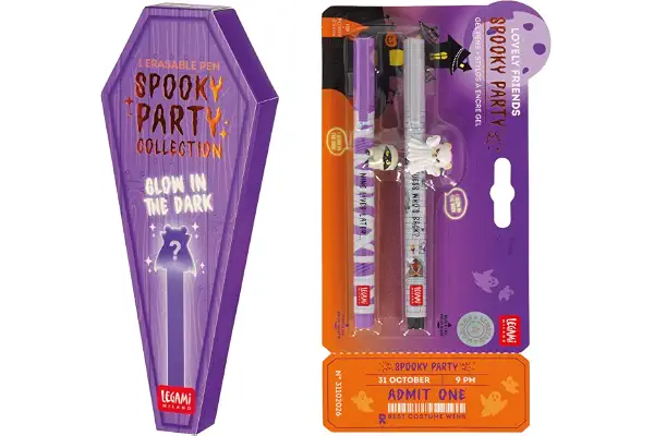 Legami - Set Halloween, 1 Erasable Pen Blind Box, 2 Bolígrafos Lovely Friends