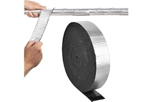 Gtwinsone Isoleringskanal 10 m x 5 cm självhäftande rörisoleringsskum för lindning rörlindning rörisoleringsfilm isoleringsba