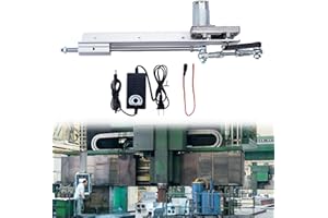 AISNY Hubkolben Linearaktuator, DC 12V Elektromotor DC Motor Linearmotor Linearantrieb 12V Linear Actuator Getriebe Einstellbarer Teleskop Motor DIY Motor mit Drehzahlregler Hub 3-15cm