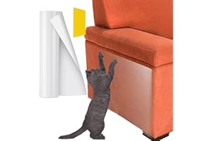Vebetter Protezione Graffi Gatto, 30x300cm Proteggi Divano Gatti Graffi, Autoadesive Trasparente Gatti Antigraffio Protector, Nastro Adesivo Antigraffi, Protezioni Per Sedie, Porta, Pareti, Mobili.
