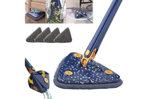 MZVOO fregona triangular 360º,mopa triangular,mopa autoescurrible 360,fregona triangular necesita jabón especial,mopa limpia paredes,maquina para limpiar azulejos,mopa autoescurrible triangular,fregona mopa