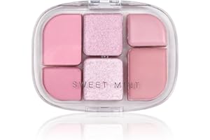 TOLENRE Palette de Fards À Paupières Rose 6 Couleurs, Teintes Pailletées et Mattes Hautement Pigmentées, Paupières Palette Maquillage Yeux Mat Pigmentées, Mini Maquillage pour Looks Quotidiens Eyes (03)