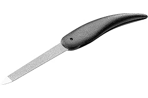 REMOS PROFESSIONAL BODY CARE REMOS Lime à Ongles de poche - lime à ongles en saphir - 7.5cm/13.5cm - en noir