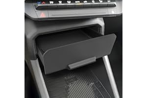 LANGBEAN Vano Portaoggetti per Console Centrale per Dacia Duster 2024 2025, Console Centrale Organizer Cassetto Scorrevole, Organizer Nascosto con Tappeti Antiscivolo