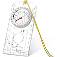 SKYLETY Scout Compass Orienteering Compass Acrylic, Adjustable Declination, Lightweight, Waterproof, Luminous, for Expedition Map Reading Navigation Orienteering