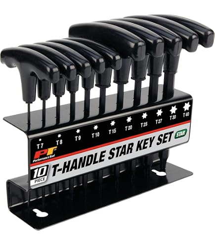 GEARWRENCH 7 Piece Metric T-Handle Ball End Hex Key Set - 83516, Alloy Steel With Comfort Grip, 25-Degree Access
