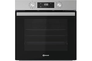 Bauknecht BBA285HU1I Einbau-Backofen 71 Liter, Multifunktionsofen mit 12 Funktionen, PowerHeißluft, versenkbare Knebel, Schwarz