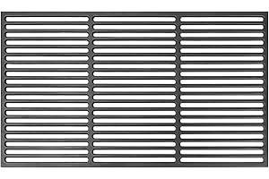 Denmay 67 x 40 cm, parrilla de hierro fundido para parrilla de gas, parrilla de carbón, barbacoa y más, piezas de repuesto esmaltadas de hierro fundido, 1 unidad