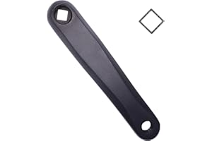 Alps2Ocean Braccio a manovella universale per bicicletta, 152 mm/160 mm/165 mm/170 mm/175 mm, braccio sinistro disponibile in foro diamantato e foro quadrato per City Bike, bicicletta pieghevole, MTB,