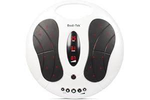 Bodi-Tek Circulation Plus EMS Lower Leg & Foot Exerciser & Reviver, Engages Leg Venus Pump, Electric Muscle Stimulator with Remote Control, Seated Calf & Ankle Muscle Activation for Home or Office Use