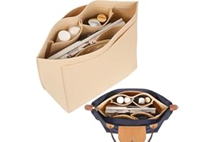 Tonsunul Taschenorganizer für Longchamp Organizer L,Beige L Taschen Organizer,Taschenorganizer Shopper Multifunktionalen Taschen Großes Fassungsvermögen Geschenke für Fraue