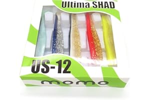 momolures Ultima SHAD Minnow Black Bass Seabass Lure US-25 US-12 Deluxe Combo Box Pike Salmon Saltwater Fishing jighead softbait