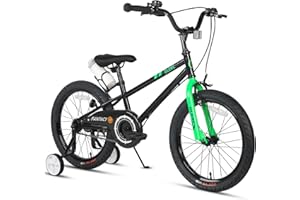 Glerc Fantacy 12 14 16 18 20 Inch Kids Bike for 2-14 Years Old Boys Girls Bicycles with Water Bottle Holder & Stabilisers & Bell, Multiple Colors