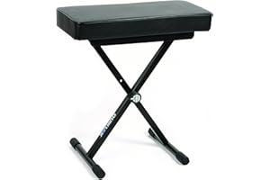 QUIK LOK - BX/8 Piccola Panca Ideale per Piano o Tastiera con Comodo Cuscino