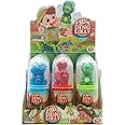 BIP - Dino and Friends 3D Dino Lolly, Dinosaur Design Lollipop, Fruit Flavoured Lollipop, Blue, Green And Red Colours Lollipops, Gluten-Free, Dairy-Free, Nut-Free, Fun Pop-Ups For Kids, 12 x 20g