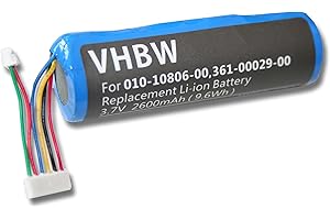 vhbw Batterie Compatible avec Garmin Astro DC20, DC30, DC40, 220, 320 Collier de Dressage de Chien (2600mAh, 3,7V, Li-ION)
