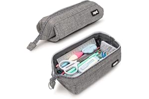 ZIPIT Lenny Trousse | Trousse à Crayons Grande capacité | Etui à Crayon pour l'école, Le collège et Le Bureau (Gris)