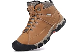 AX BOXING Buty Zimowe Męskie Trekkingowe Wędrowne Obuwie Pieszy Wędrówki Śniegowe Ciepły Podszewką Antypoślizgowe Rozmiar 41-46